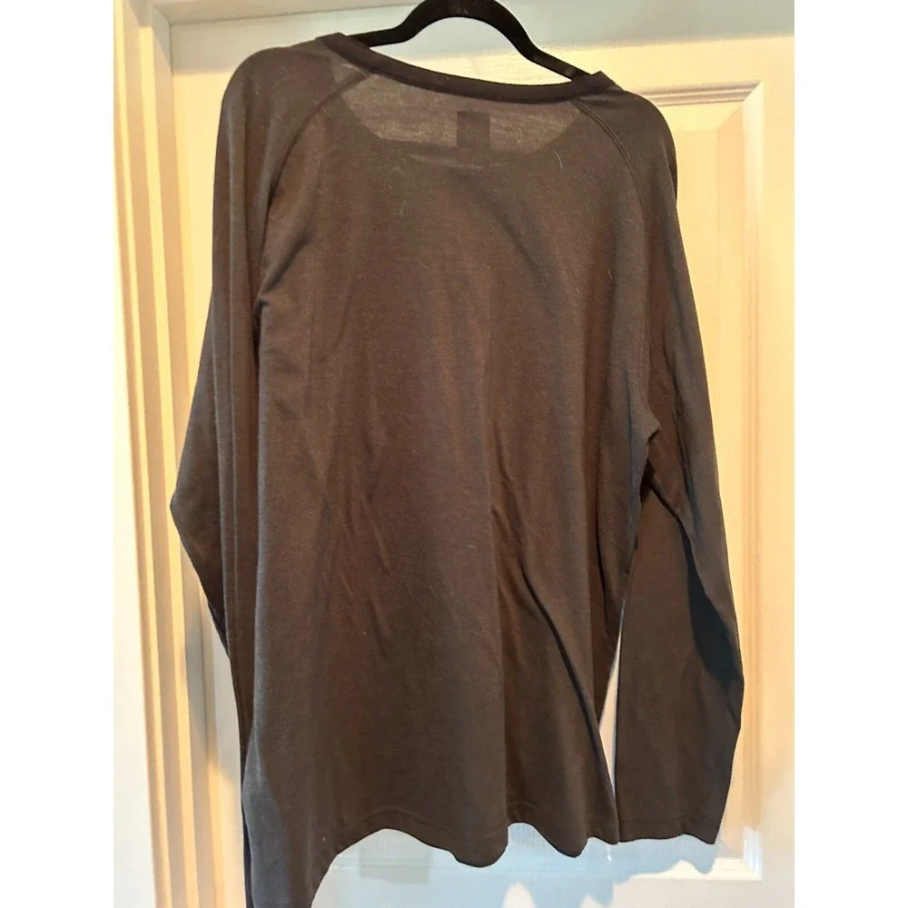North Face Shirt Mens. XL Long Sleeve Henley Crew Buttons Pullover Y2K